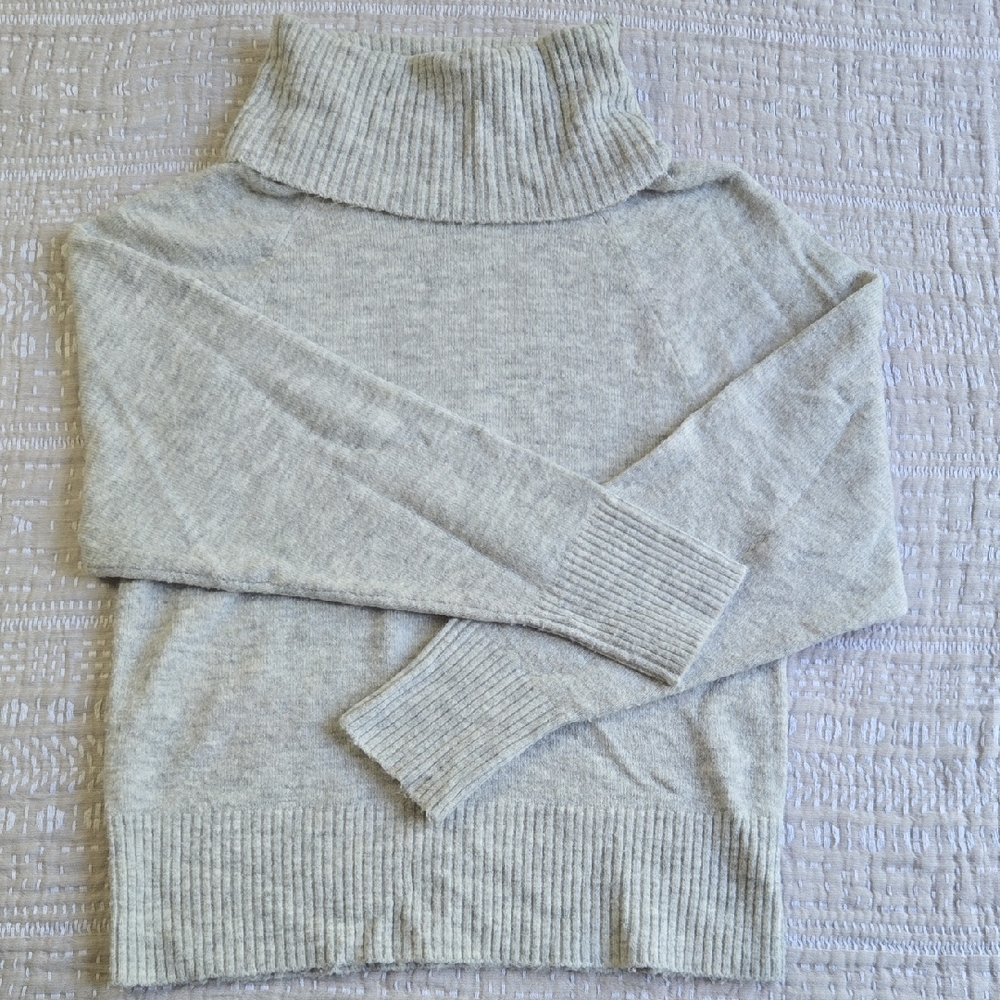 NWOT Express Light Gray Cowl Neck Sweater